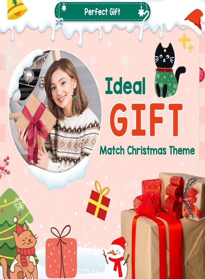 Joyline Christmas gifts for Women Cute Black Cat Acrylic Dangle Earrings - Image 5